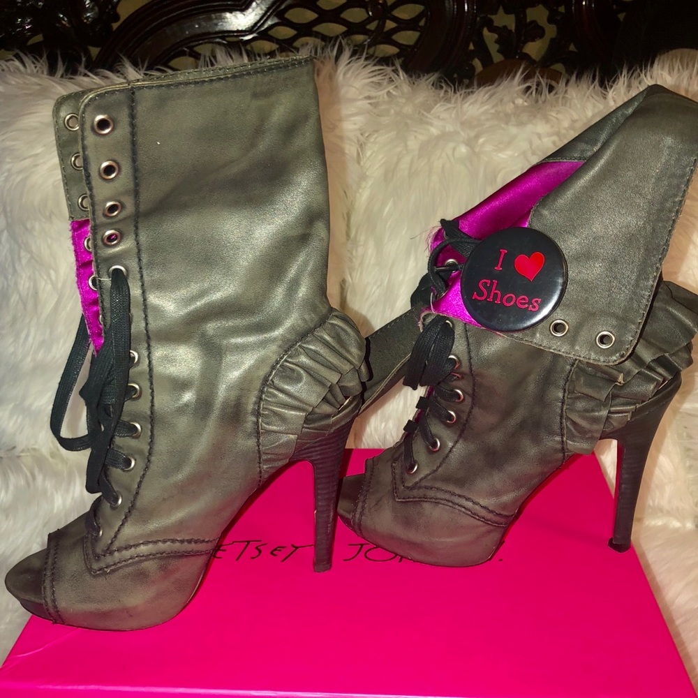 Gray Betsey Johnson Booties